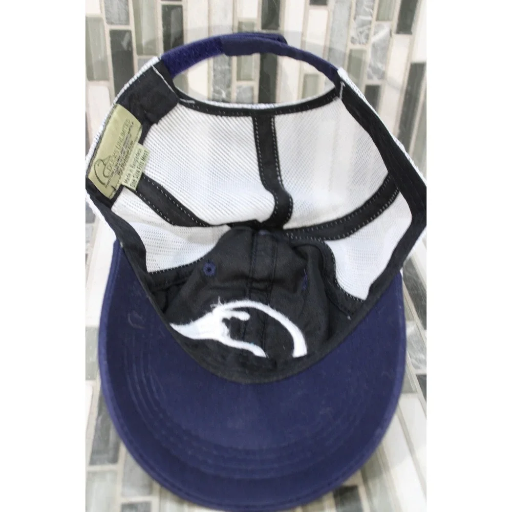 NWT Ducks Unlimited Adjustable Hat Blue White‎